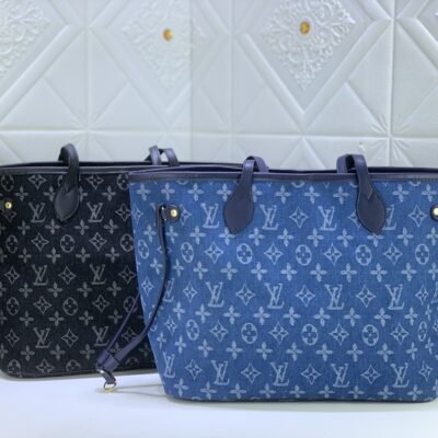 Replica Louis Vuitton Denim Materials Neverfull Mm